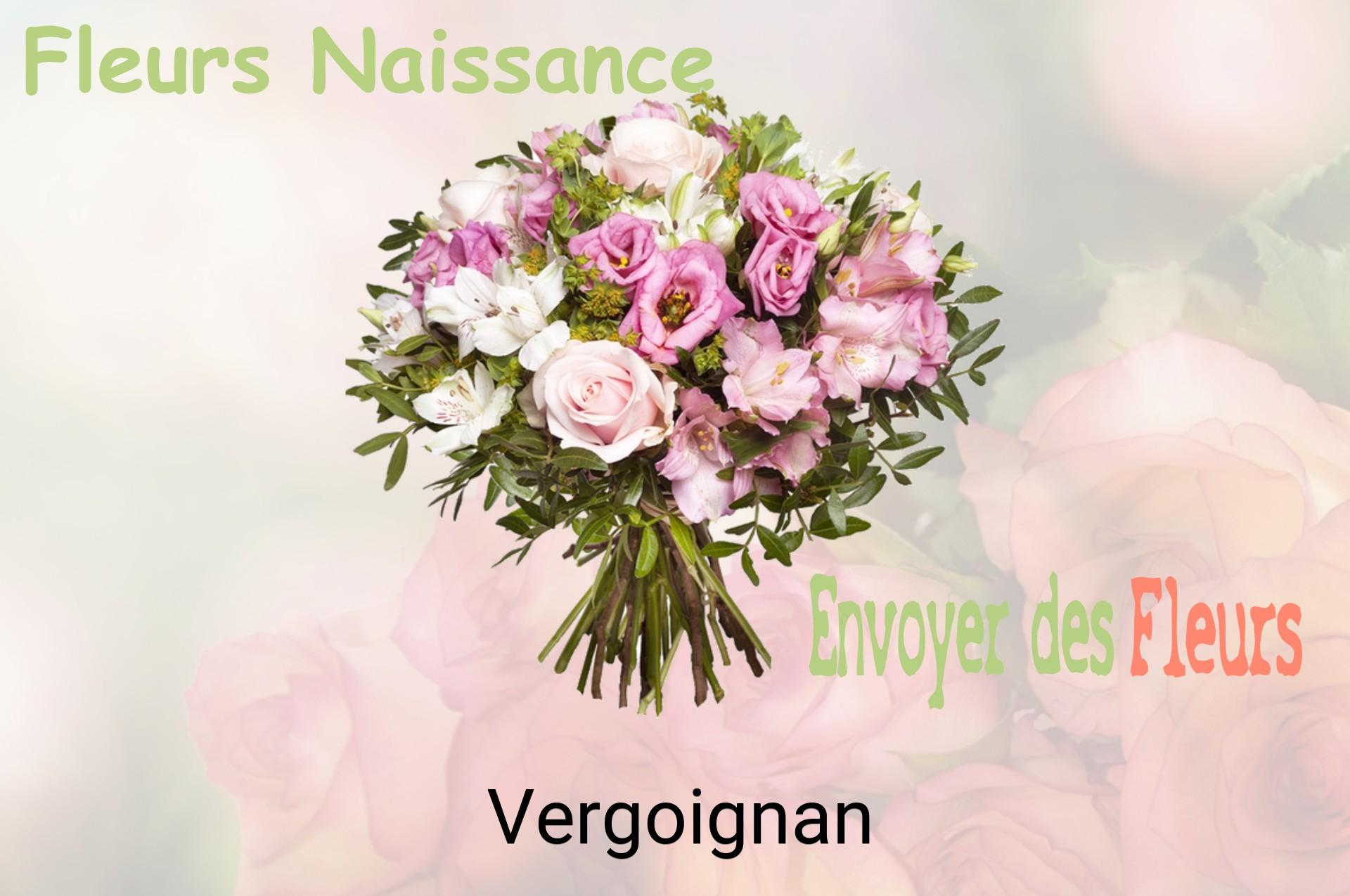 Bouquet de fleurs de naissance livré à Vergoignan